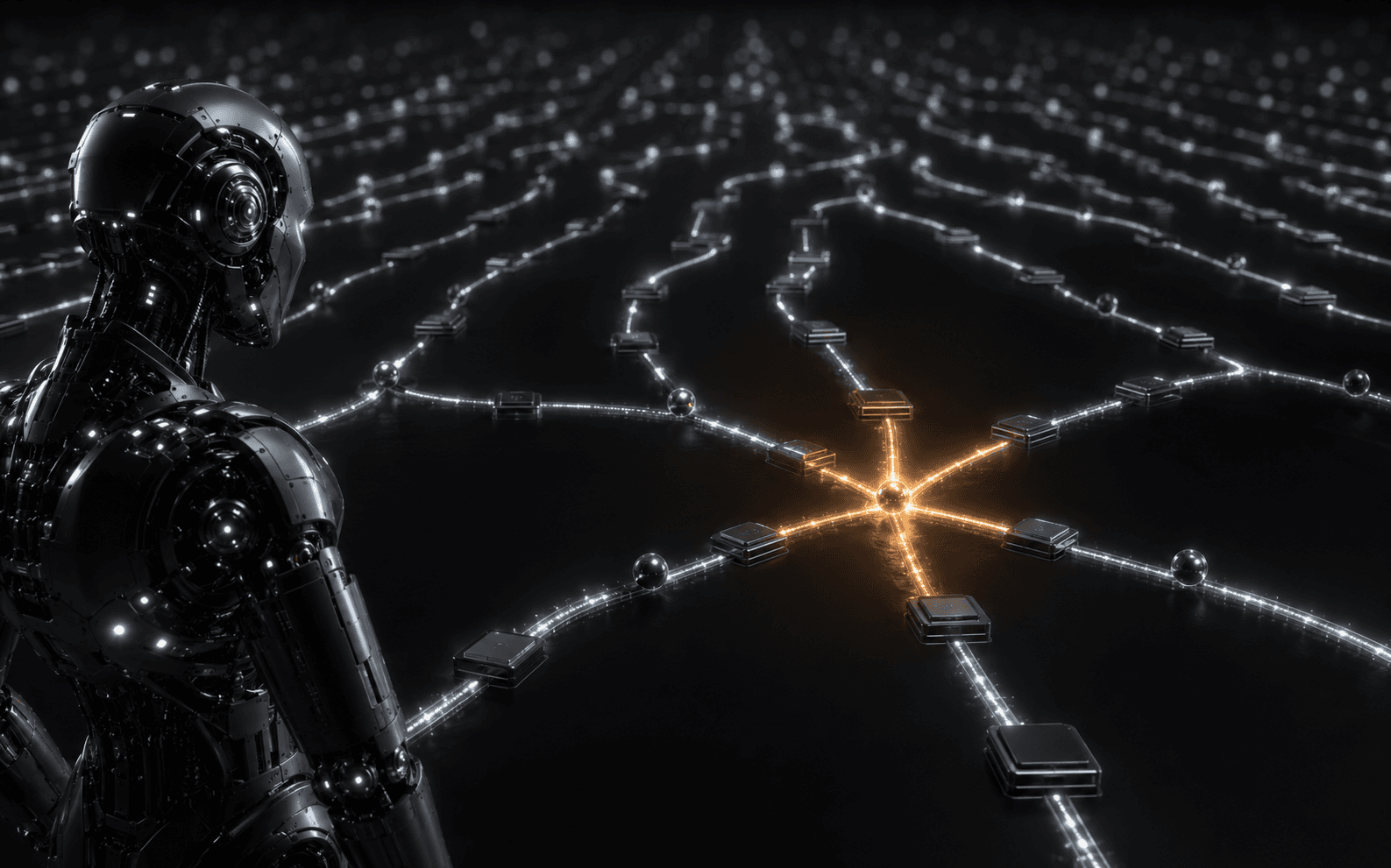 AI for Education — adaptive learning path ascending toward each student's outcome