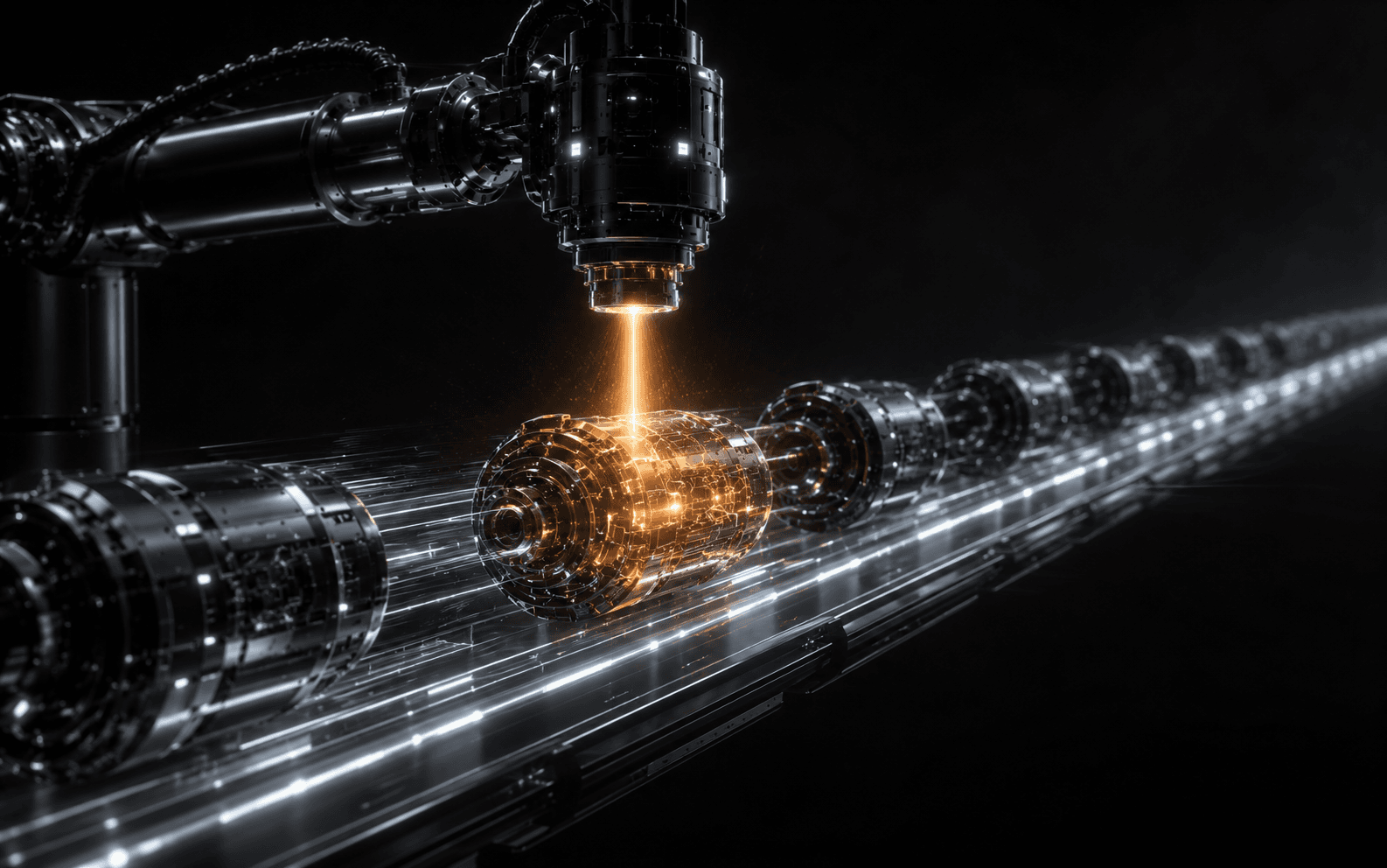AI for Manufacturing — machine telemetry, defects, and demand signals routed into a unified production system
