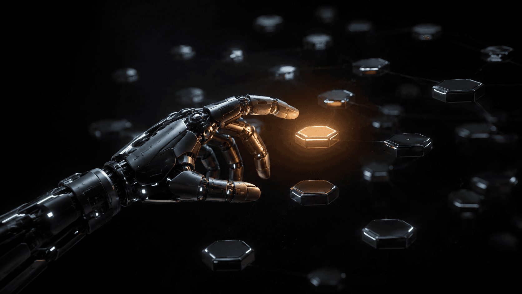 AI Consulting — strategic clarity crystallizing from uncertainty